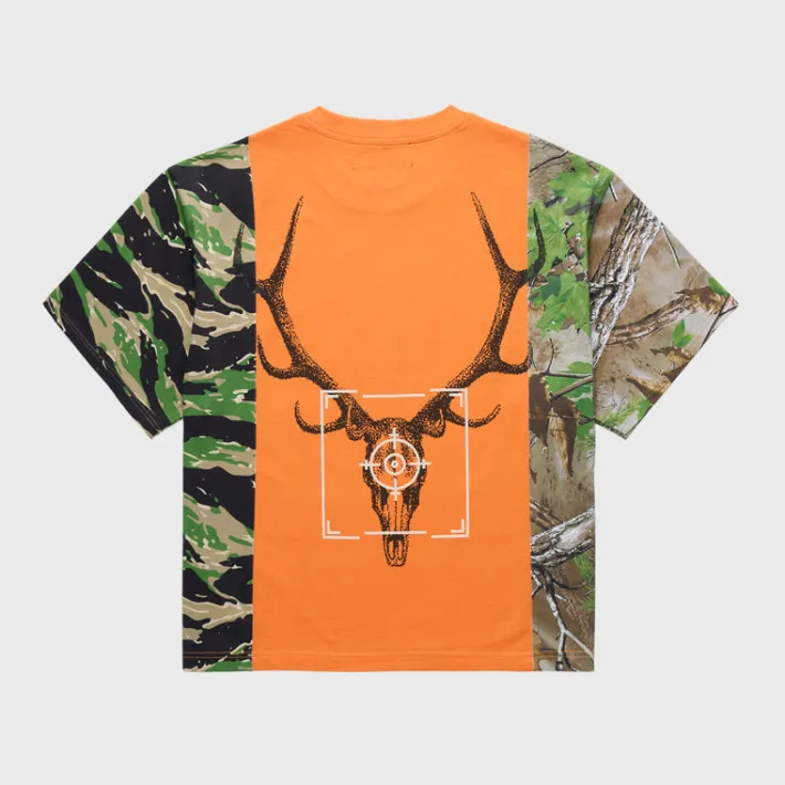 Discount Homme + Femme Deer Camo Split Tee Orange