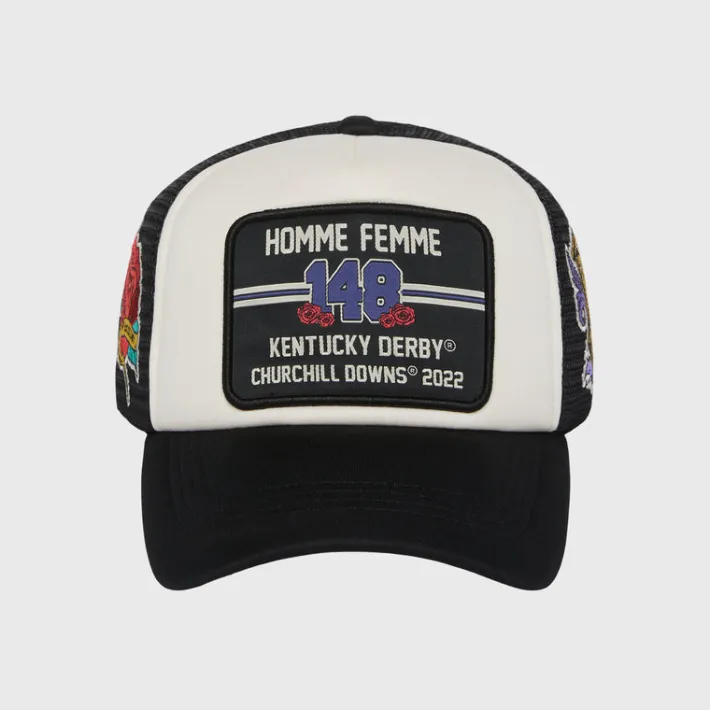 Outlet Homme + Femme Patchwork Trucker Hat Black