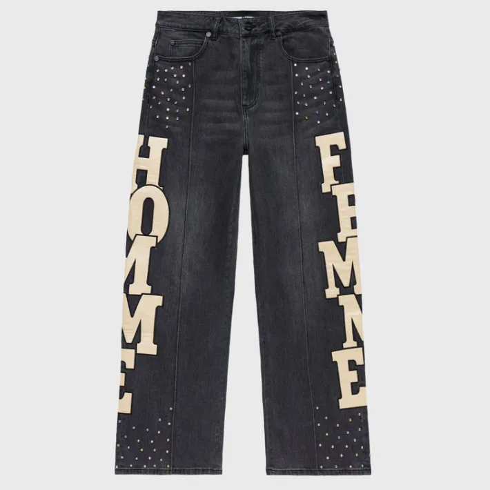 Clearance Homme + Femme Superstar Denim Black
