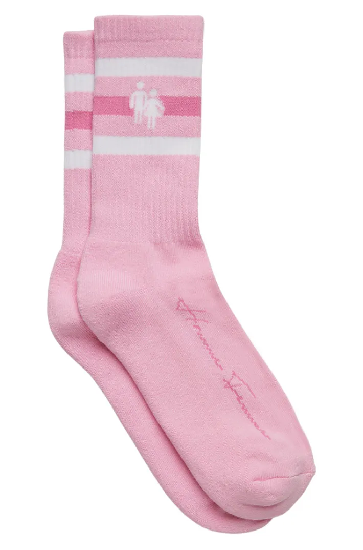 Online Homme + Femme Trademark Socks Pink